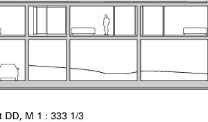  Schnitt DD, M 1 : 333 1/3 