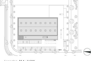  Lageplan, M 1 : 2 500 