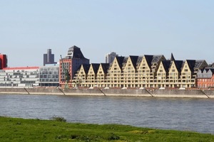  Danziger Lagerhaus (Siebengebirge) mit Silo 23 (links daneben). Beides umgebaut von den Architekten Kister Scheithauer und Gross, Köln 