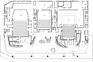  Grundriss, M 1 : 750 