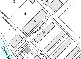  Lageplan, M 1 : 4 000 