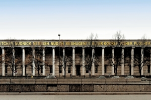  Noch mit Bäumen davor: die faschistische Architektur „Haus der (deutschen) Kunst“, München 