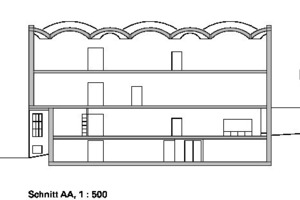  Schnitt AA, M 1 : 500 