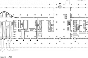  Grundriss Erdgeschoss, M 1 : 750 