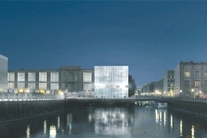  Gewinnerentwurf: Schweger Partner Architekten, Hamburg, die Bauakademie scheint in Betrieb genommen zu sein 