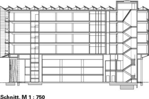  Schnitt, M 1 : 750 
