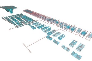  Aufteilung der Schalungsblöcke im 3D Modell  