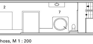  2. Obergeschoss, M 1 : 200 