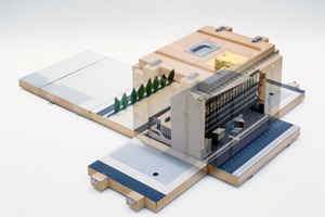  Haus am Checkpoint Charlie, Berlin, 1987-1990, Modell ca. 1987Architekt: OMA, Rotterdam. Modellbau: Dirk Alten 