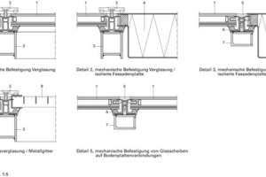  Fassadendetail 1-5, M 1 : 5 