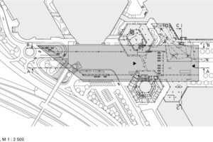  Vordach Lageplan, M 1:2500 