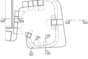  Grundriss Detail Empfang, M 1 : 125 