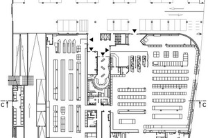  Grundriss Gewerbegeschoss, M 1 : 1 000 