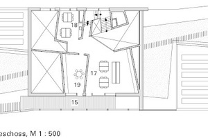  Obergeschoss, M 1:500 