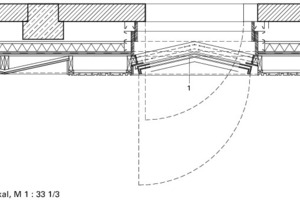  Detailschnitt 1, vertikal, M 1 : 33 1/3 