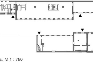  Grundriss Erdgeschoss, M 1 : 750 