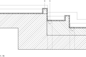  Schnitt Wasserkaskaden, M 1 :1 5 