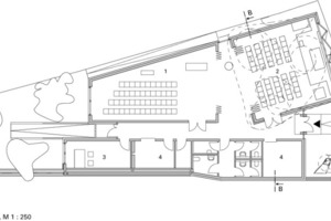  Grundriss, M 1 : 250 