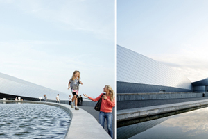  So wird Architektur genutzt: Das Bild zeigt zwei Aufnahmen vom Aquarium Blue Planet in Kopenhagen/CK von studio 3XN 