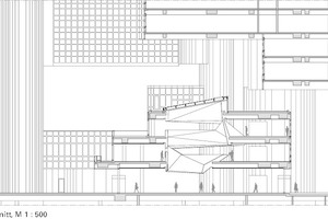  Schnitt Foyer, M 1 : 500 