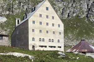  St. Gotthard Hospiz, Südansicht / Architekten Miller &amp; Maranta 