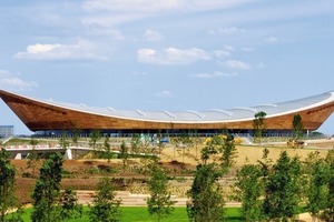  Wegen seiner Form wird das Velodrome auch „Pringle“ genannt 