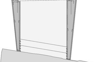  Detailschnitt 1 Schaufelschluchtbrücke, M 1: 100 