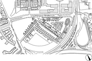  Lageplan, M 1 : 7 500 