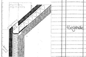  Detail Traufe Neubau, M 1 : 33 1/3 