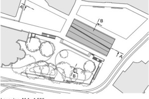  Lageplan, M 1: 1500 