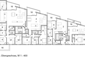  2. Obergeschoss, M 1 : 400 