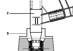  Detail Auflager, M 1 : 75 