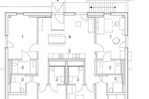  Regelgeschoss Haus 2, M 1 : 250 