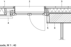  Detail Fassade, M 1 : 40 