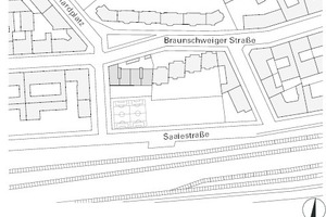  Lageplan, M 1 : 3 500 