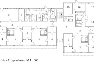  Grundriss Erdgeschoss, M 1 : 500 