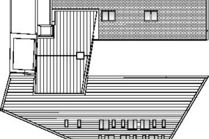  Grundriss Dachaufbau, M 1 : 500 