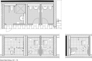  Detail Bad Altbau, M 1 : 75 