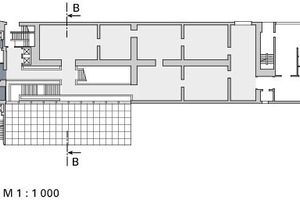  Erdgeschoss, M 1 : 1000 