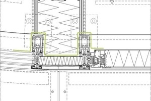  Pfostenanschlüsse Bogenfassade, M 1 : 7,5 