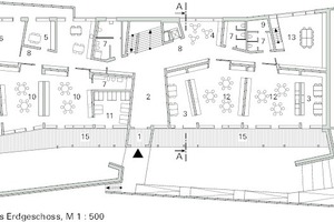  Erdgeschoss, M 1 : 500 