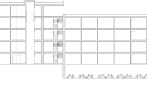  Schnitt AA Laerheide Bochum, Haus C, M 1 : 333 1/3 