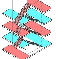  Schachteltreppenhaus, o. M. 