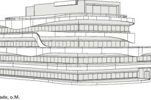  Perspektivische Ansicht Südost- und Nordostfassade, o. M. 