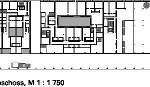  Grundriss 1. Obergeschoss, M 1 : 1 750 