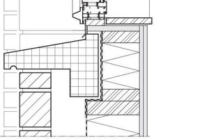  Fassadenschnitt Detail, M 1 : 10 