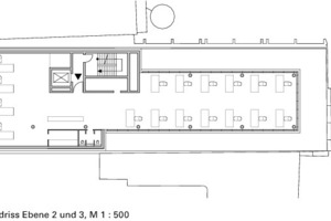  Grundriss Ebene 2 und 3, M 1 : 500 