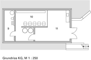  Grundriss KG, M 1 : 250 