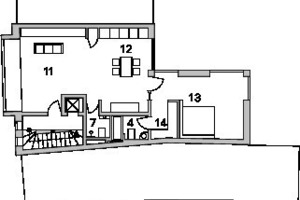  Grundriss 1. Obergeschoss, M 1 : 333 1/3 