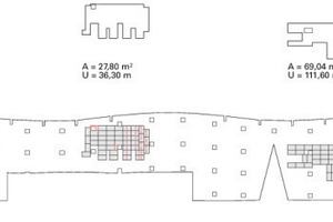  Detail, komplette Wandabwicklung, M 1 : 500 